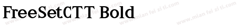 FreeSetCTT Bold字体转换